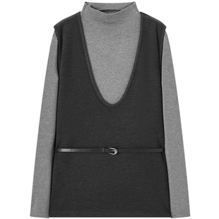 爱居兔含醋纤羊毛静奢高级针织衫2025年冬季新款女慵懒松弛上衣