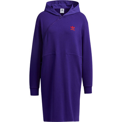 Adidas/阿迪达斯正品三叶草CNY DRESS 女子长袖运动连衣裙 GQ8836