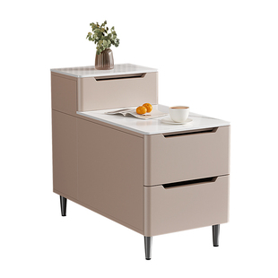 边几沙发边柜侧边柜实木轻奢高级感2026新款客厅茶几岩板边桌侧柜