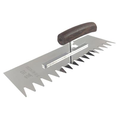 蓝田工具不锈钢锯齿抹子一把包邮
