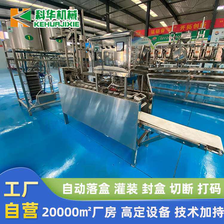 产地货源盒装内酯豆腐机 内脂豆腐生产线 做豆腐的机器