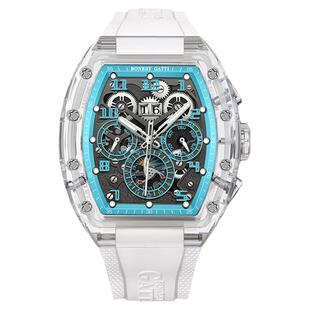 2025年新款德国布加迪手表全自动机械表男士时尚商务轻奢多功能表