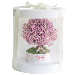 玫瑰混搭礼盒 朋友生日北京同城速递 创意鲜花配送在树下思南香山