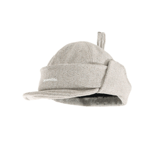 BEAMLIFE25AW秋冬原创毛呢日系复古防风绳子雷锋护耳飞行帽子男女