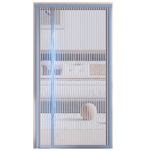 高档侧开磁吸防蚊门帘2026新款入户防盗门磁条静音纱门纱窗防护