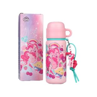 小马宝莉500ml儿童保温杯学生水杯高颜值双饮水壶吸管杯316不锈钢