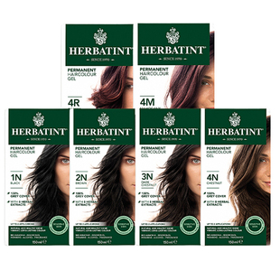 【自营】Herbatint荷碧汀染发剂天然植物在家染发膏黑色遮盖白发
