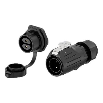 EW-LP20焊接式大电流防水电连接器面板2-14芯单孔M22航空插头插座