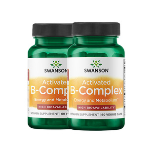 [直播专属]Swanson斯旺森活性维生素B族复合维B熬夜加班充能*2瓶