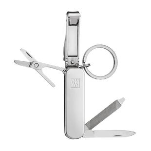 德国双立人多功能指甲刀折叠式迷你水果刀螺丝刀钥匙扣便携军刀