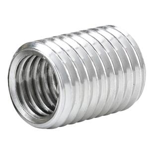 304不锈钢内外牙螺母M8M10M12 套筒螺纹转换头牙套螺丝保护套加长