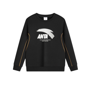 安踏童装儿童套头衫2026冬季新款男大童卫衣加绒保暖冬装官方正品