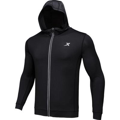 特步外套男士风衣秋季款宽松开衫针织男士休闲长袖运动上衣男