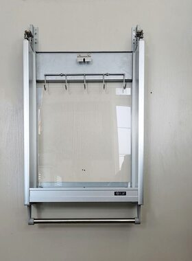 隐藏式厨房吊柜升降拉篮手动升降机调味篮450和600柜体双层单层