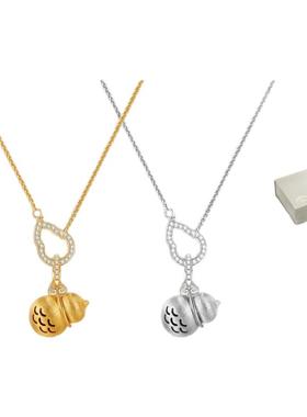 抱树 福禄金银葫芦藏香珠项链女圣诞礼物生日礼物圣诞节礼物项链