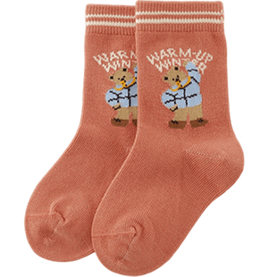 马克珍妮滑雪小熊男童四季穿短袜 宝宝袜子2025年新款551930