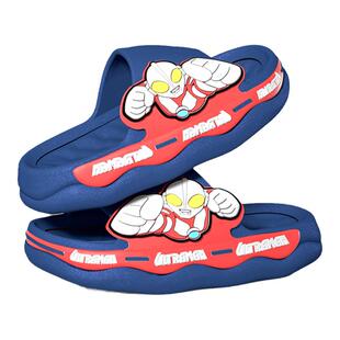 奥特曼儿童拖鞋男童夏季可爱室内居家居防滑宝宝厚底凉拖鞋夏天HF