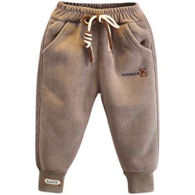 儿童冬季加绒裤子保暖灯芯绒裤潮