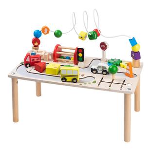 蒙氏早教益智玩具忙碌板游戏桌低幼儿童宝宝可啃咬1一2岁3礼物品