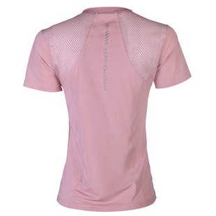 大码网眼美背透气速干运动短袖女修身高弹力吸湿排汗瑜伽休闲T恤