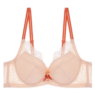 爱慕爱美丽内衣小胸聚拢显大蕾丝纯色薄杯全罩杯文胸IM12AXN1