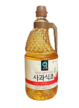 韩国清净园苹果醋1.8L不倒翁果醋发酵醋料理凉拌寿司醋韩料理调味