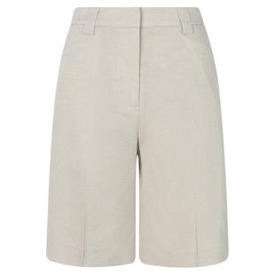 INSPIRE&STORIES2 4春夏新款短裤女亚麻色通勤西装裤直筒裤银泰