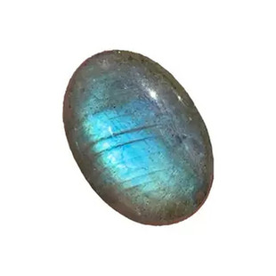 天然圆形拉长石裸石戒面蛋面灰月光石蓝光彩虹光绕线戒指低级别