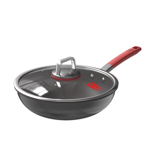 康巴赫纯钛锅无涂层钛不粘炒锅家用不粘锅电磁炉燃气灶专用炒菜锅