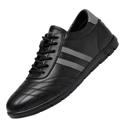 红蜻蜓皮面运动鞋男阿甘鞋真皮