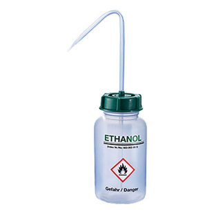 进口标签塑料洗瓶250/500ml乙醇异丙醇甲醇蒸馏水有机溶剂KAUTEX