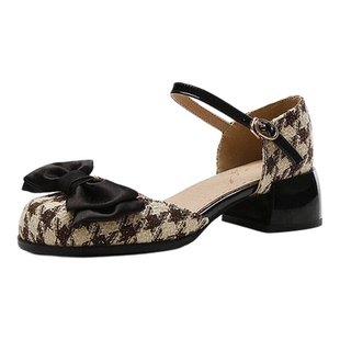 外贸款41到48特大码女鞋42中跟凉鞋子43粗跟44包头45 46宽胖脚47R