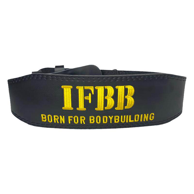IFBB牛皮健身腰带男女深蹲卧推硬拉力量举健美腰带训练运动护腰