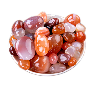 石头鹅卵石天然雨花石玛瑙石水培五彩石养花专用小石子花盆铺面石