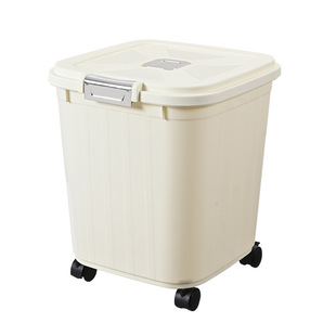 猫狗粮桶20斤密封防虫防潮存储桶家用食品级宠物粮食桶收纳桶箱