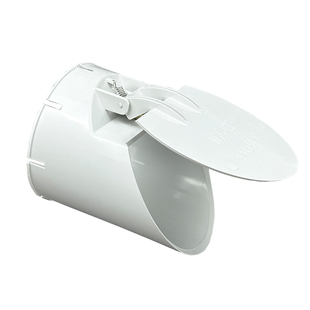 110pvc排水管道止逆阀75下水管化粪池封口盖160地漏防臭器防鼠虫