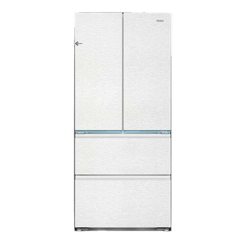 海尔电冰箱超薄零嵌入法式四开门485L大容量一级能效家用无霜官方