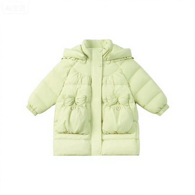 女宝宝中长款加厚保暖外套