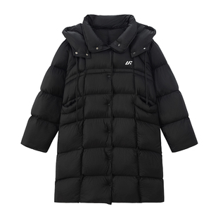 【25年冬】UNIFREEPLUS大码长款泡芙感羽绒服90白鸭绒柔软外套