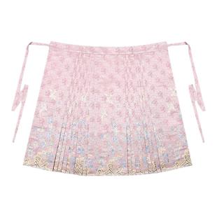 【鎏金莹梅】 原创明制改良汉服女2025新款粉色马面裙套装春秋