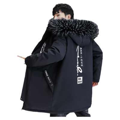 派克棉服男冬季加绒厚中长款