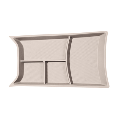 理想全系中控下硅胶盒！分区储物