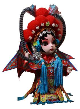 北京特产绢人俏格格娃娃公仔人物
