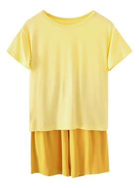 夏季莫代尔睡衣套装家居服亲子装