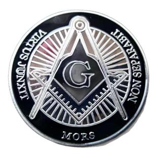 欧洲共济会徽章纪念币兄弟会硬币上帝之眼自由把玩礼物外币幸运币