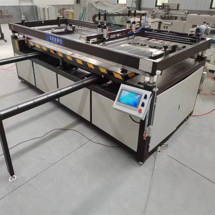 大型四柱跑台半自动平面丝印机 pet薄膜丝网印刷机电子产品丝印机