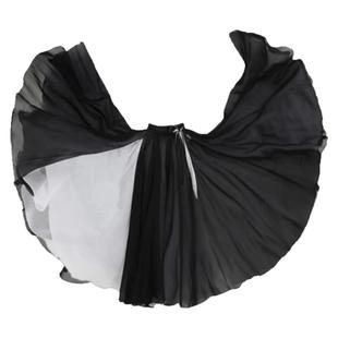 720度千千阙歌古典舞黑白双层中国风雪纺大摆裙新款人世间舞蹈服