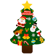 亲子diy毛毡圣诞树，温馨圣诞节~