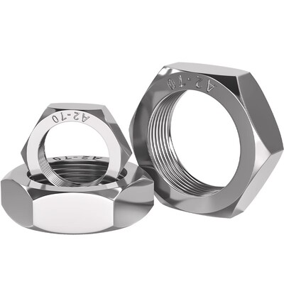 [全网热销]304不锈钢细牙薄螺母