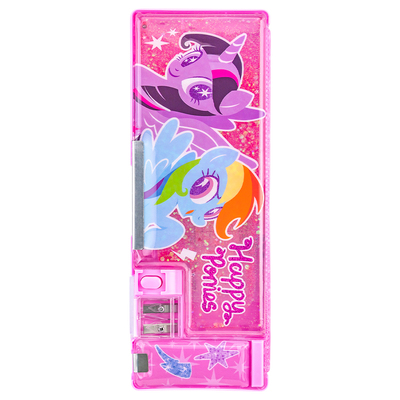 一正小马宝莉流沙笔盒卡通可爱